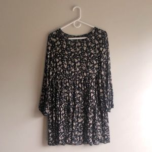 Art Class - Floral Long-Sleeved Dress